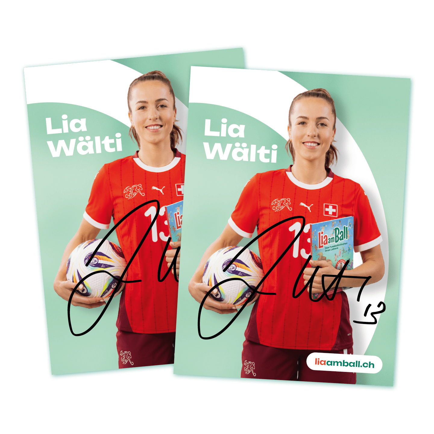 Lia am Ball – Fanpaket mit Autogrammkarte – Bild 3