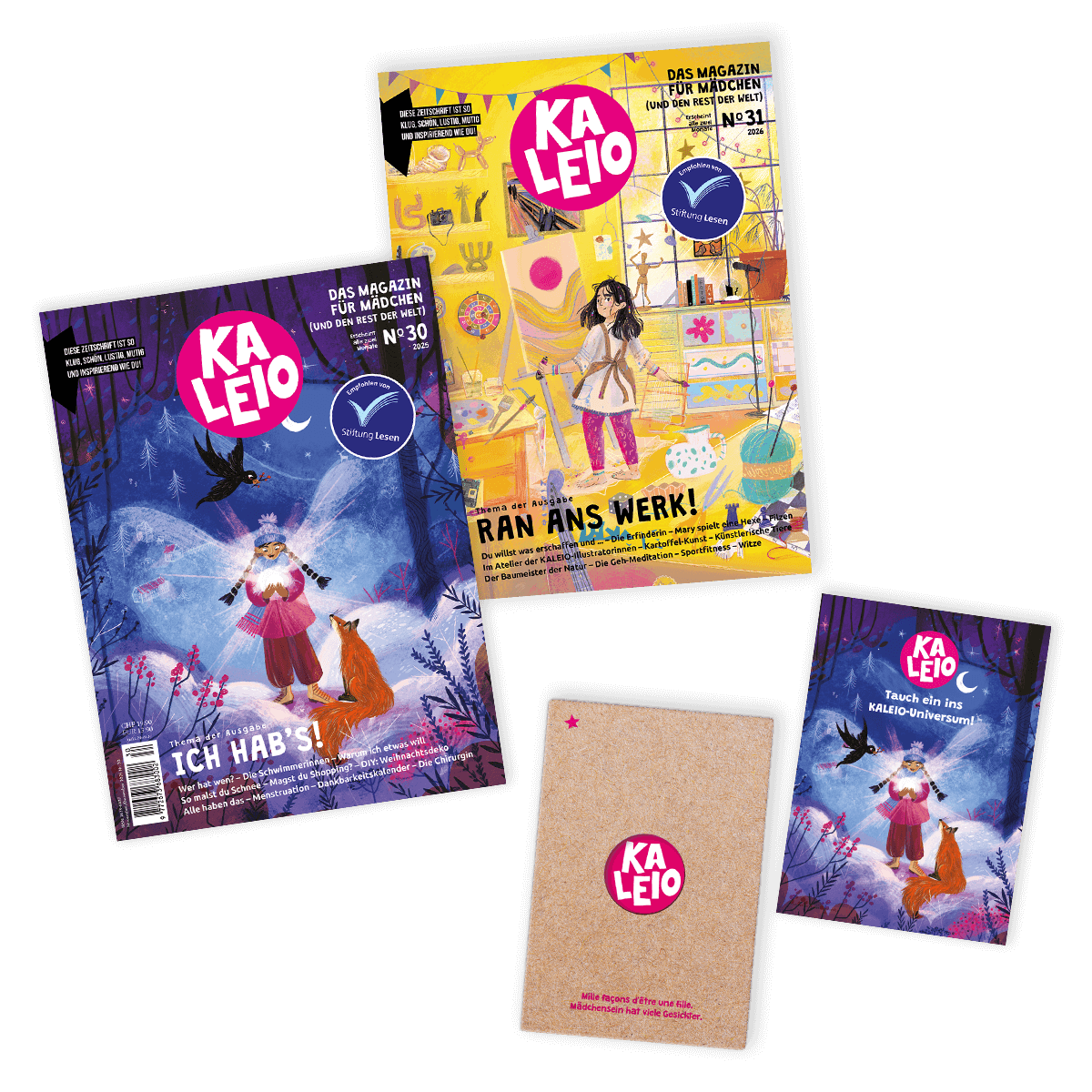 KALEIO-Geschenkset 2026 für Entdeckerinnen